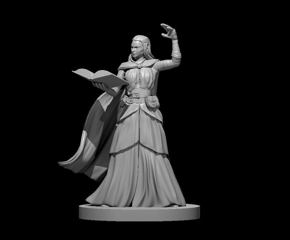 Arch Mage Female Commoner NPC 28mm Scale DND D&D Tabletop Mini