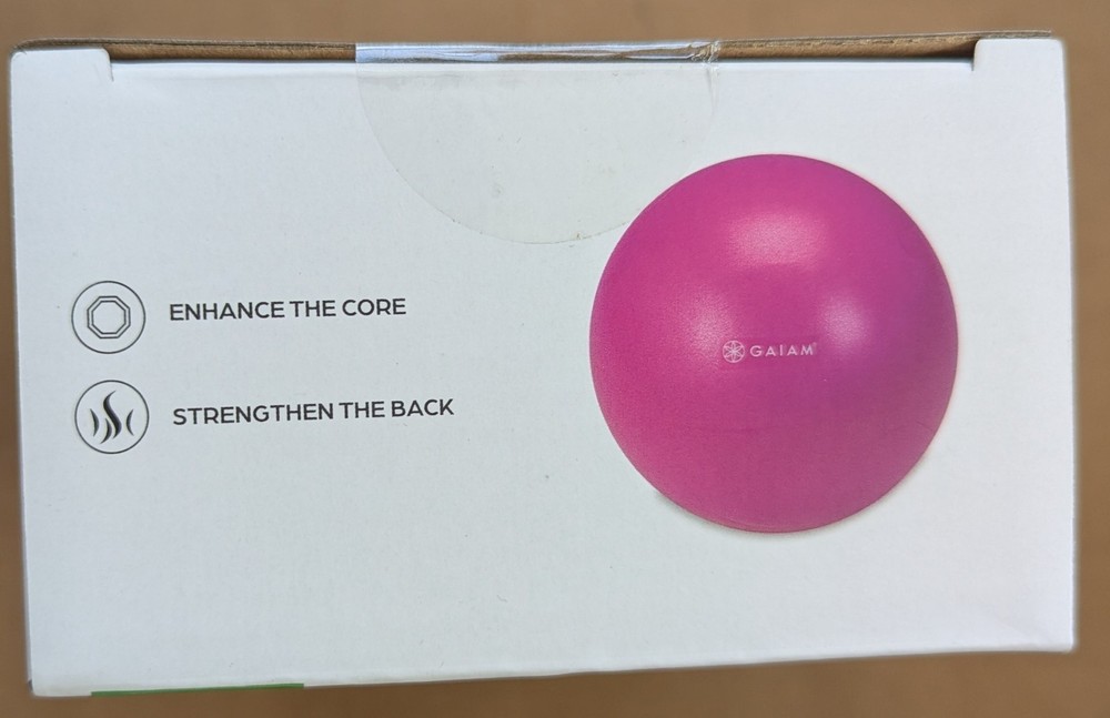 Gaiam Mini Ab Ball With Exercise Guide - New, Sealed