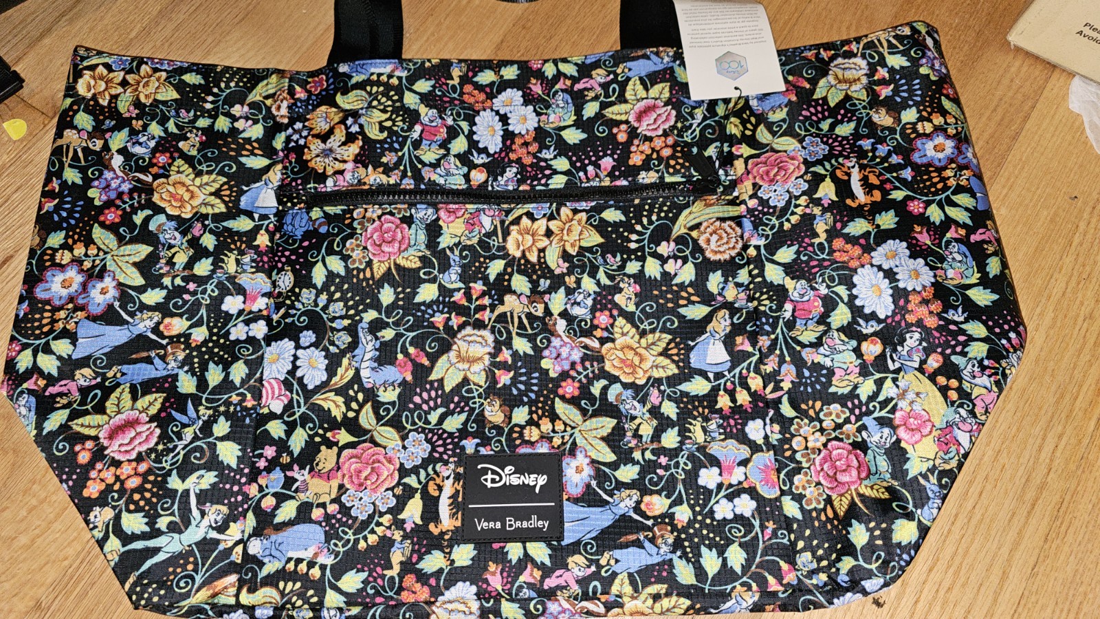 Vera Bradley Disney Classics On The Green Drawstring Family Tote NWT