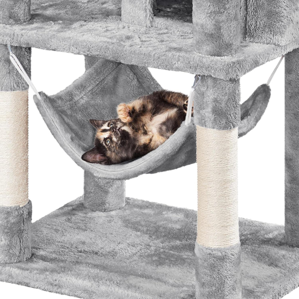 Cat Tree, 67In Large Cat Tower for Indoor Cats, Multi-Level Scratching Post with