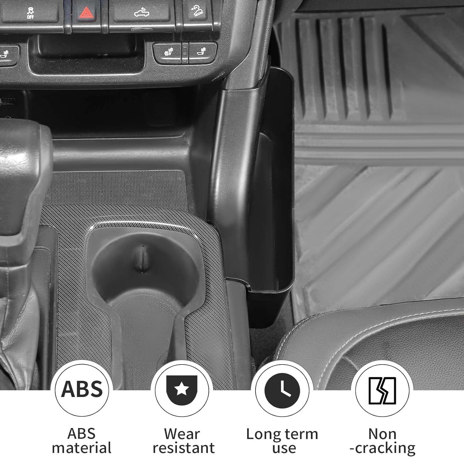 Gear Shift Side Storage Box Tray Organizer For Chevy Colorado/GMC Canyon 2014-22