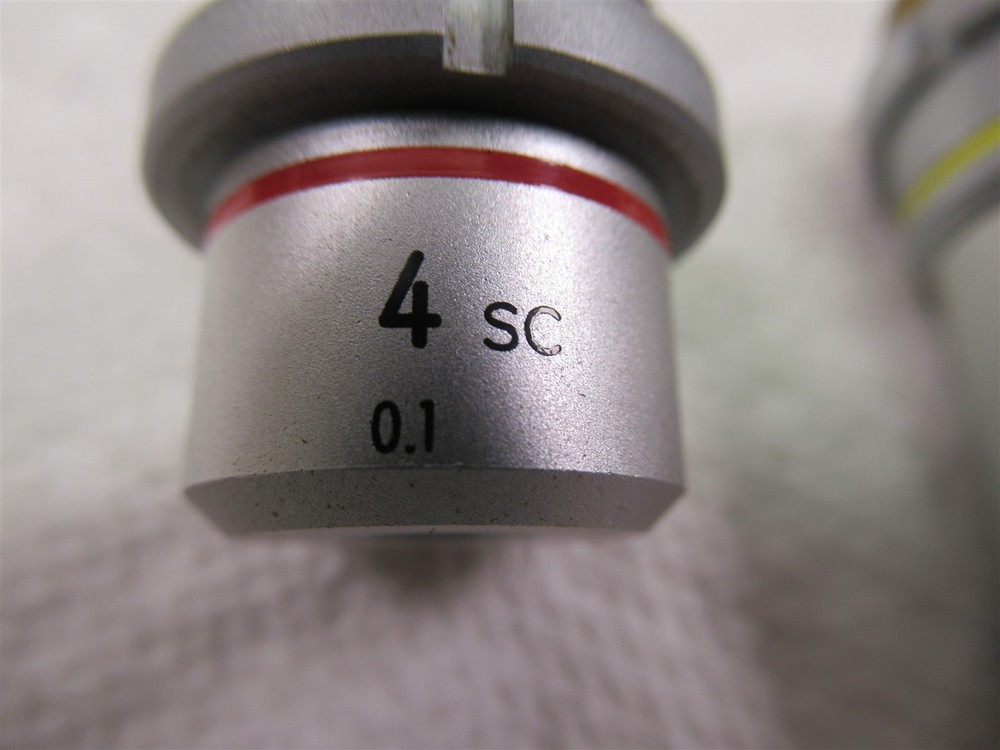 Nikon 10x and 4x Microscope Objective Lenses for Model SC