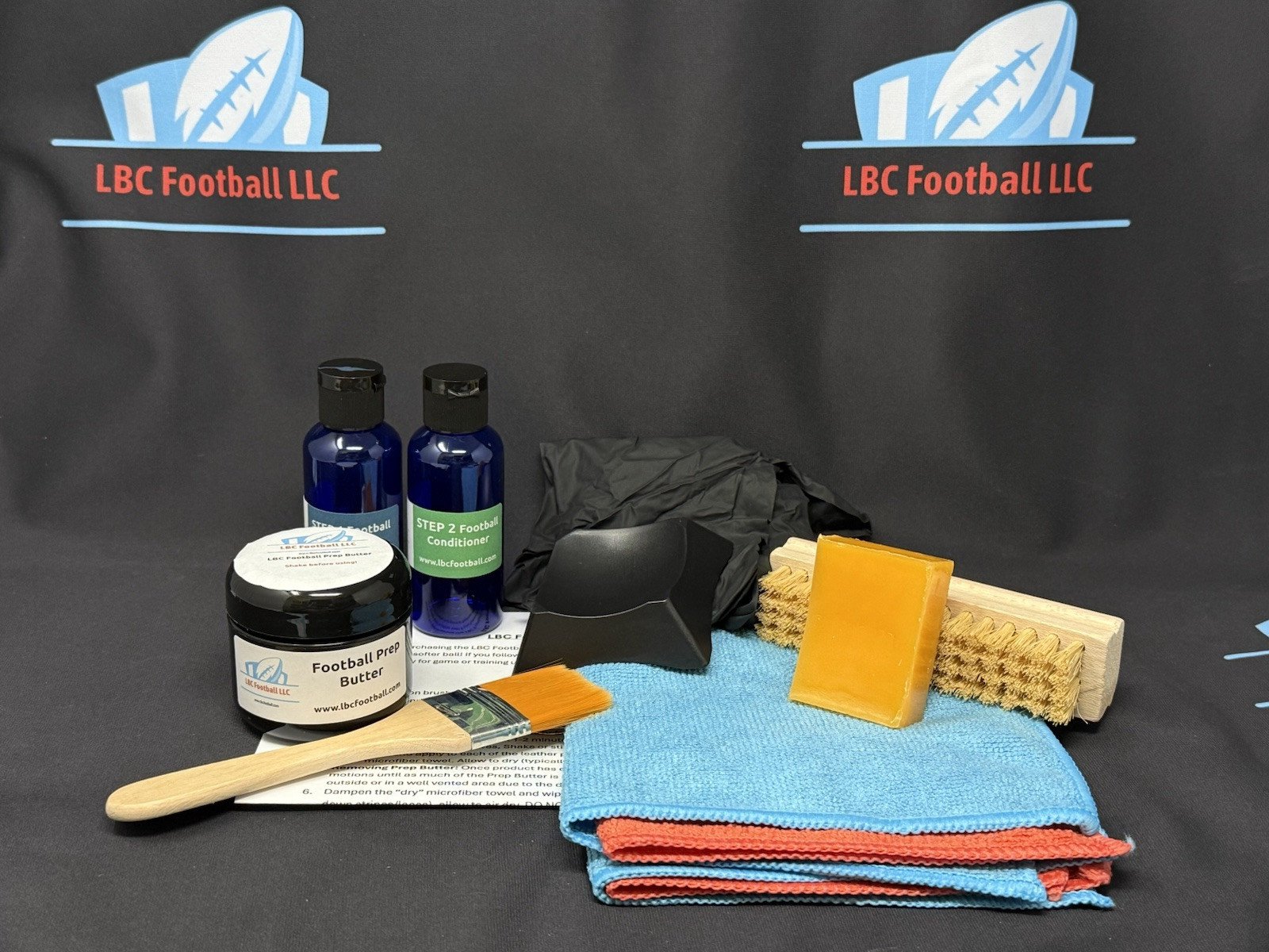 LBC Football DIY Game Prep Complete Kit 2.0 New and Improved - Mud Tack Brush