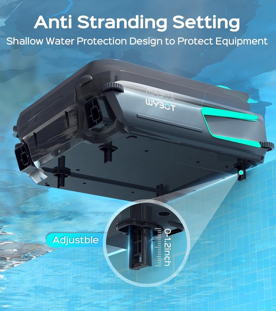 WYBOT F1 Solar Powered Automatic Pool Surface Cleaner Robotic Pool Vacuum