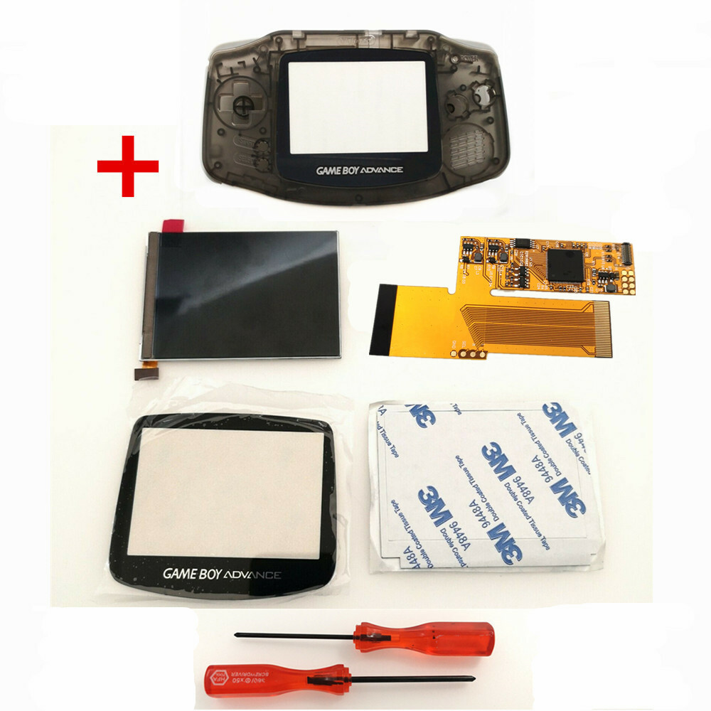GBA 10 Levels V2 V5 IPS Backlight Backlit LCD Mod Customized SHELL