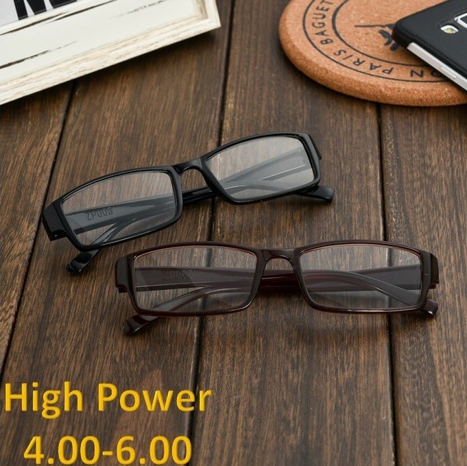CLEAR READING GLASSES +400 +450 +500 +550 +600 Strength Extra High Power US FREE