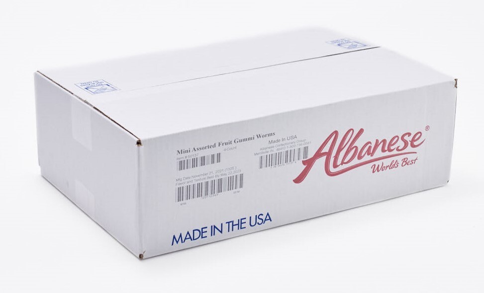 Mini Assorted Gummi Worms- 20 lbs.