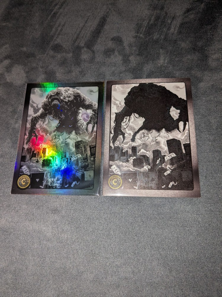 Cardsmiths Currency Series 4 #6 Creature Parallel 2 Set Rainbow & Iced Foil