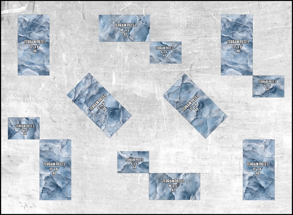 Neoprene Terrain Mats - Frostbite - Compatible w/ Warhammer 40K