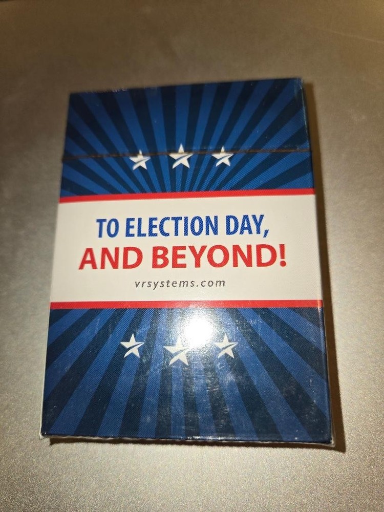 VR Voting Systems playing cards new in box