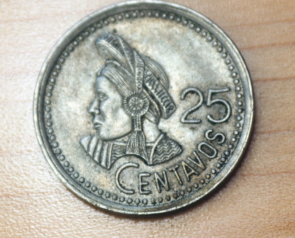 1995 Guatemala 25 Centavos