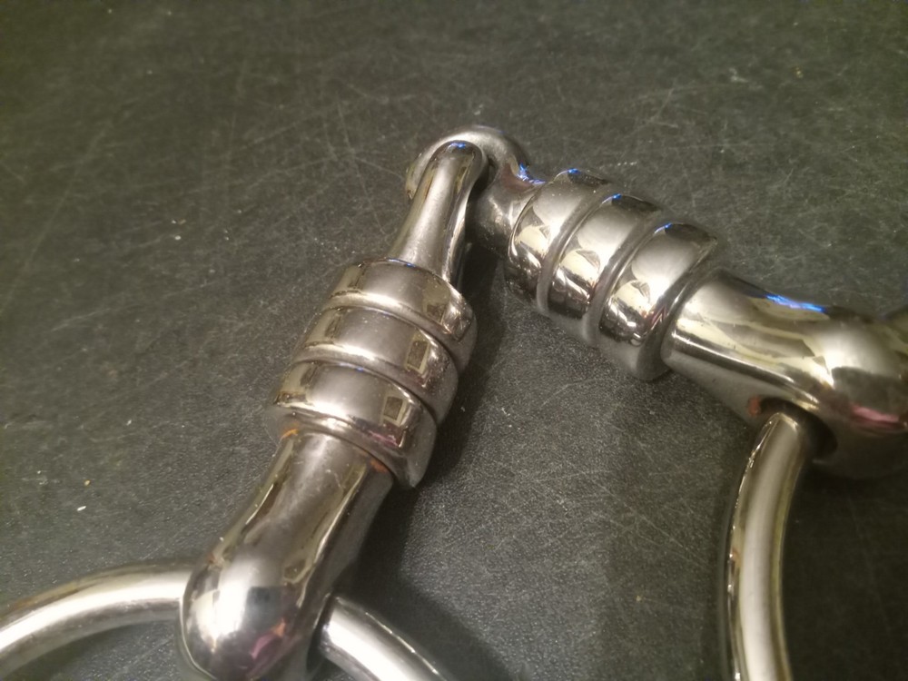 New Loose ring Snaffle Bit stainless rollers 5 in mouth cherry roller