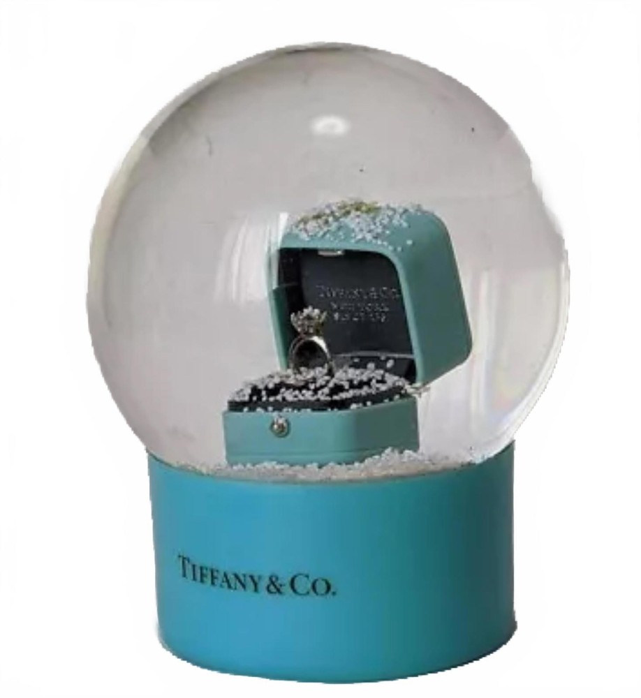 Tiffany & Co. Snow Globe w/ Ring & Box