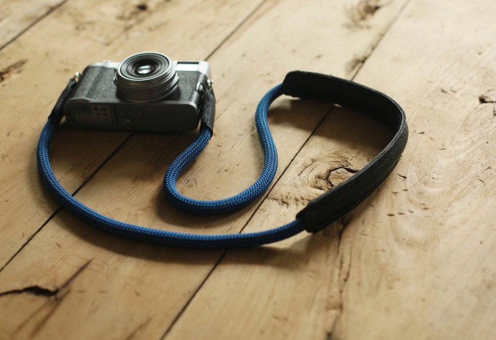 Windmup 10 mm Blue Climbing Rope Camera Strap with Shoulder Pad