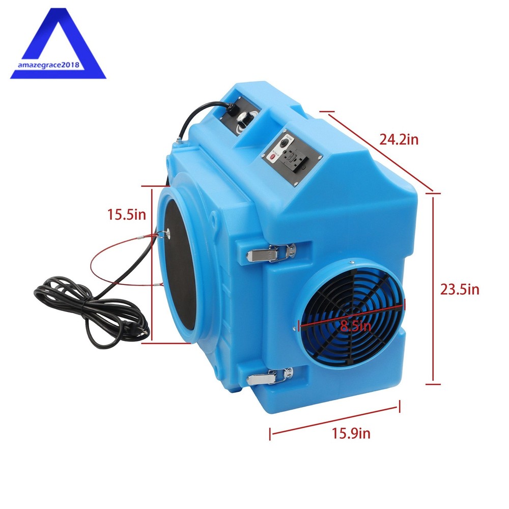 Air Scrubber with 3-Stage Filtration Stackable Negative Air Machine 550 CFM