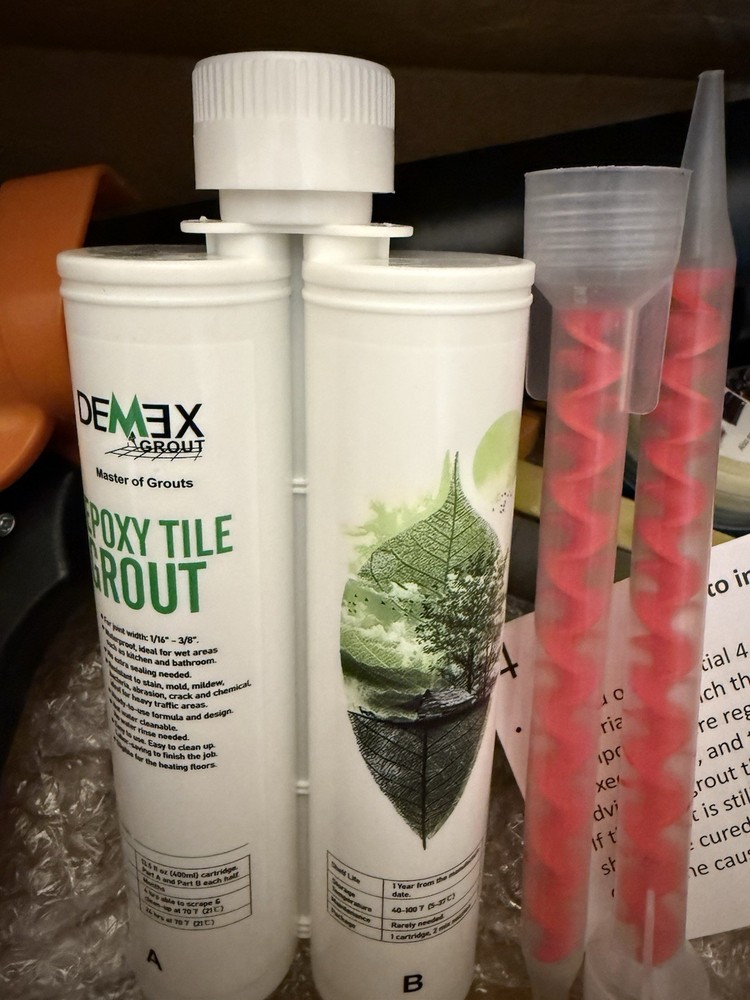 Epoxy Grout & Tools for Tile & Stone, Waterproof, Stain, Mold, Mildew, Crack