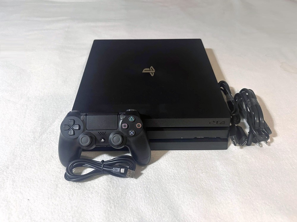 Low Firmware Sony PlayStation 4 Pro 1TB PS4 Pro Pre-Owned + Cables & Controller