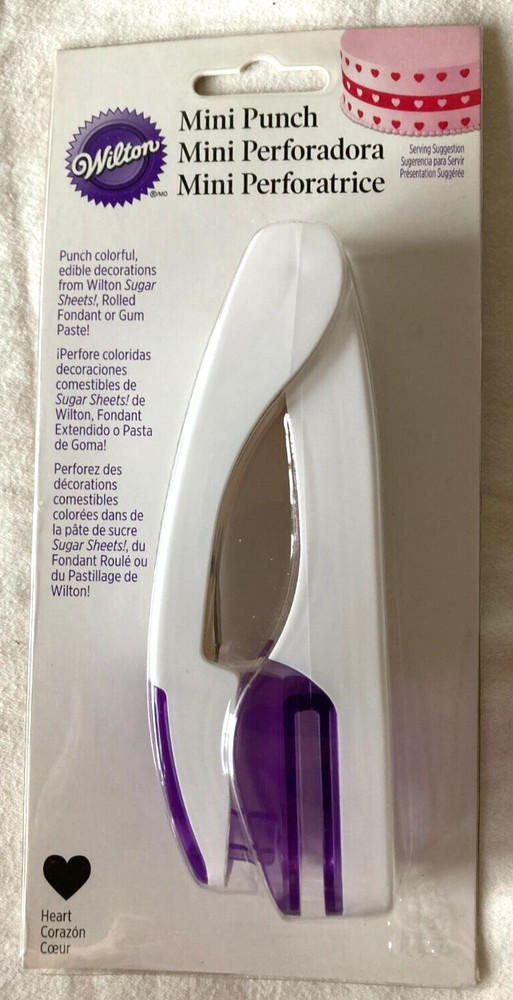 Wilton Mini Punch Heart ❤️ Create Edible Decorations New In Package