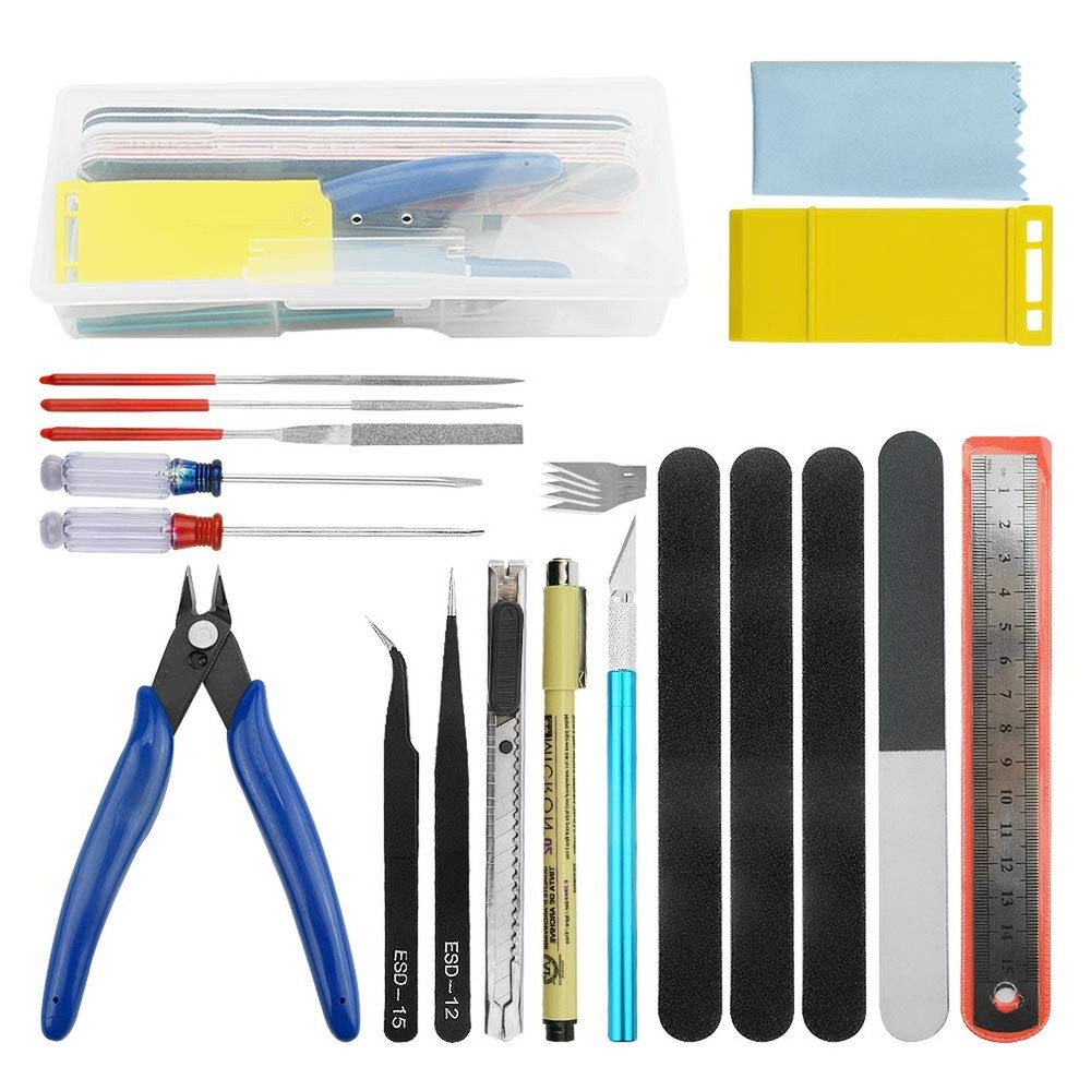 WMYCONGCONG Professional 19 PCS Model Tools Kit Modeler Basic Tools Craft Set...