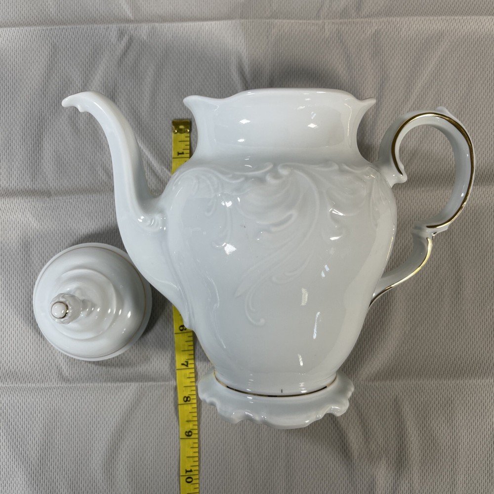 Royal Kent (Poland) White RKT17 Pattern 5 Cup Coffee Pot