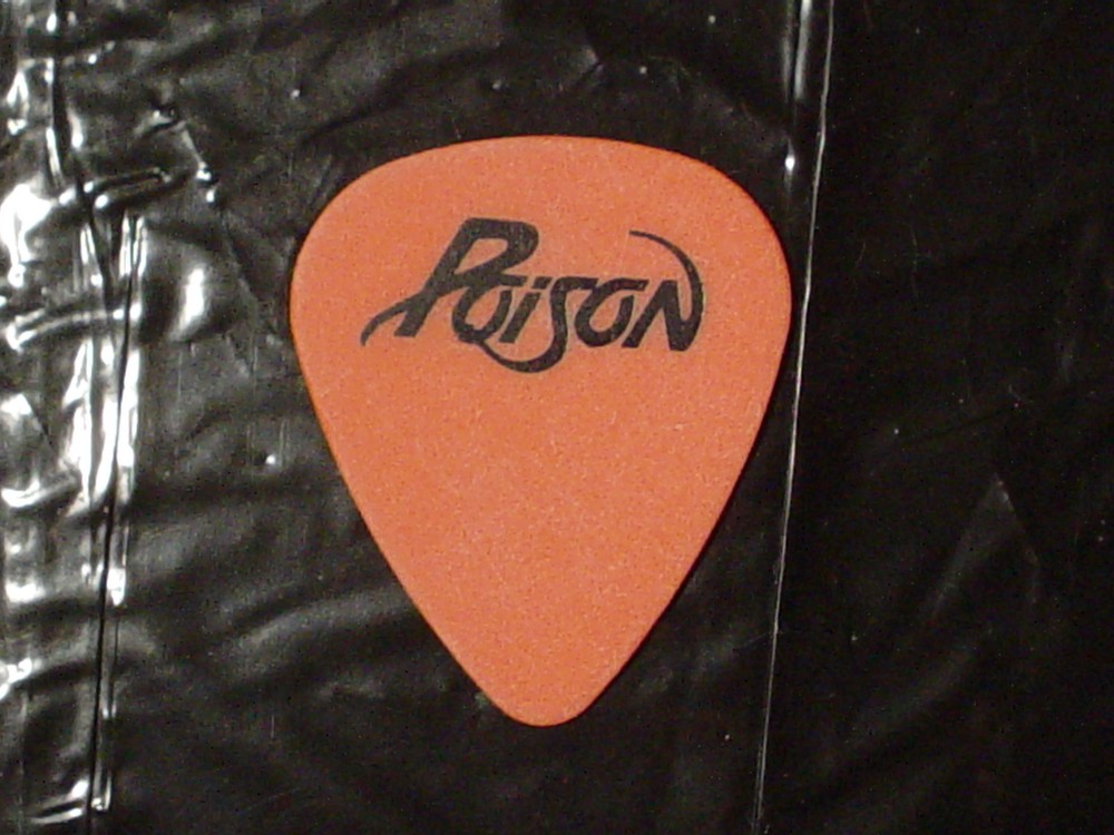 POISON Logo & Bret Michaels Signature 90's Concert Tour RaRe GUITAR PICK