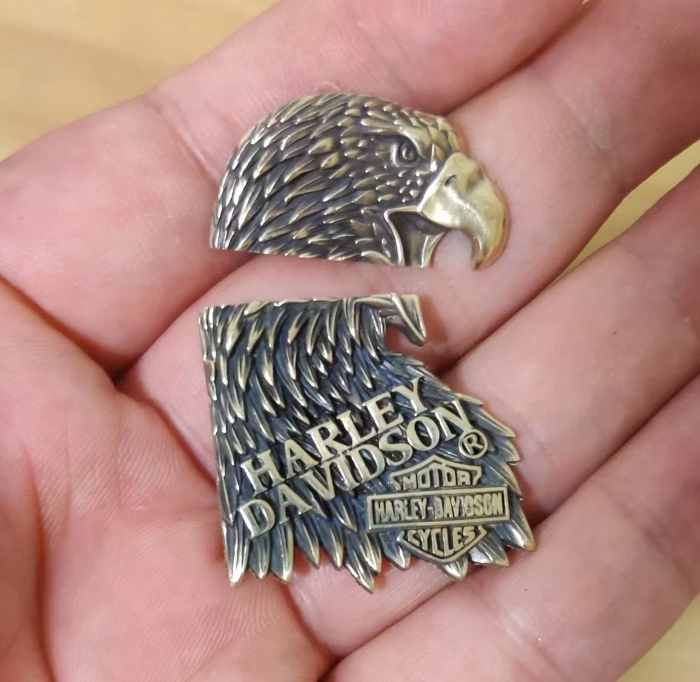 1 piece Brass eagle badge DIY sticker suitable