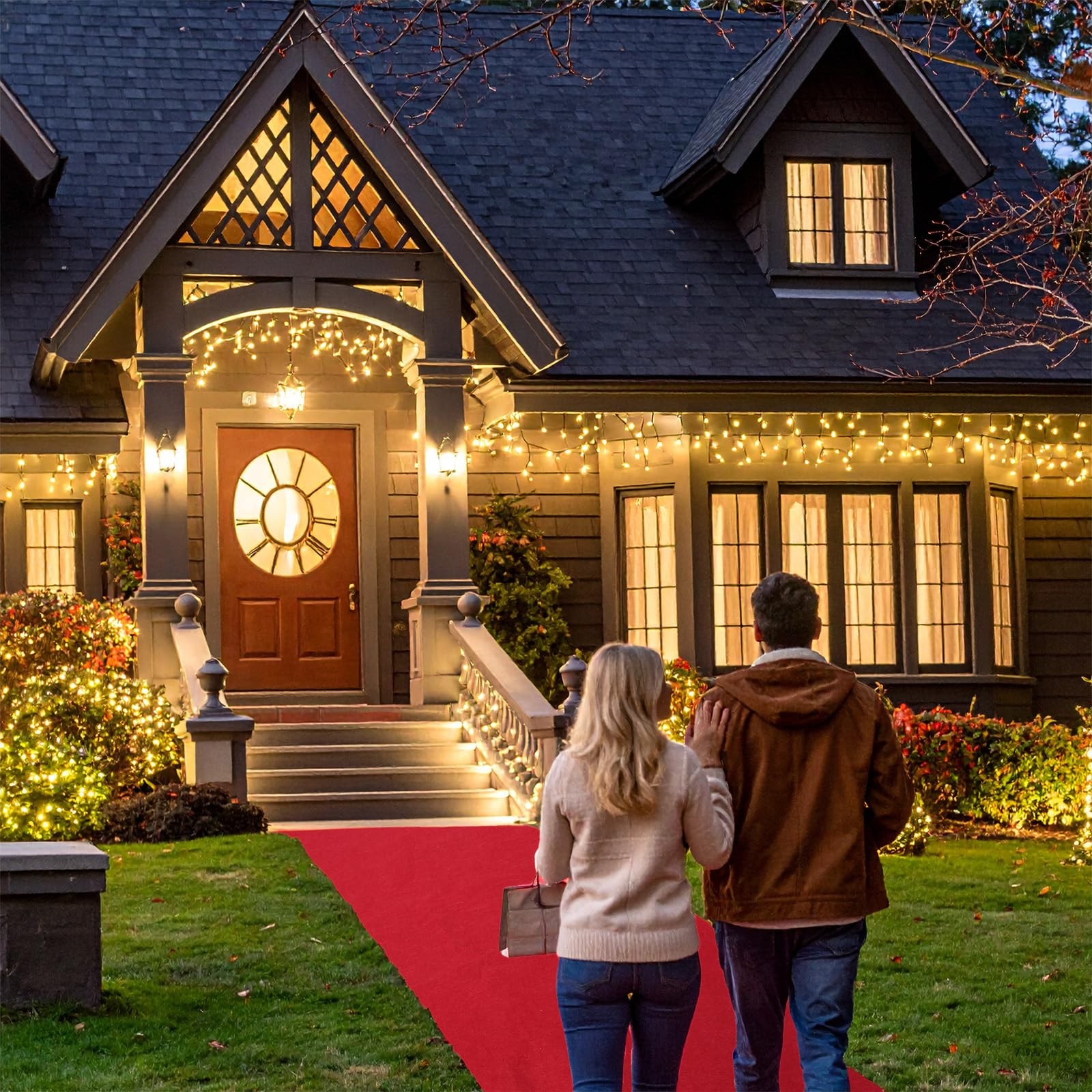 15 x 2.6ft Long Red Carpet Runner for Party Non Slip Red Aisle Runners 20 MM ...