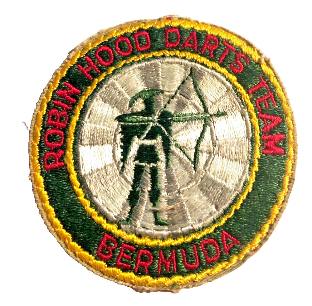 RARE Darts Team Patch - Robin Hood Darts Team Bermuda