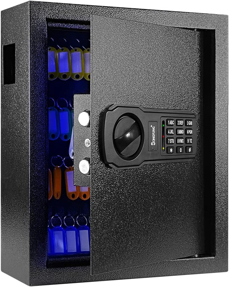 Wall Safe for 83 Keys with Sensor Light & Emergency Power Supply