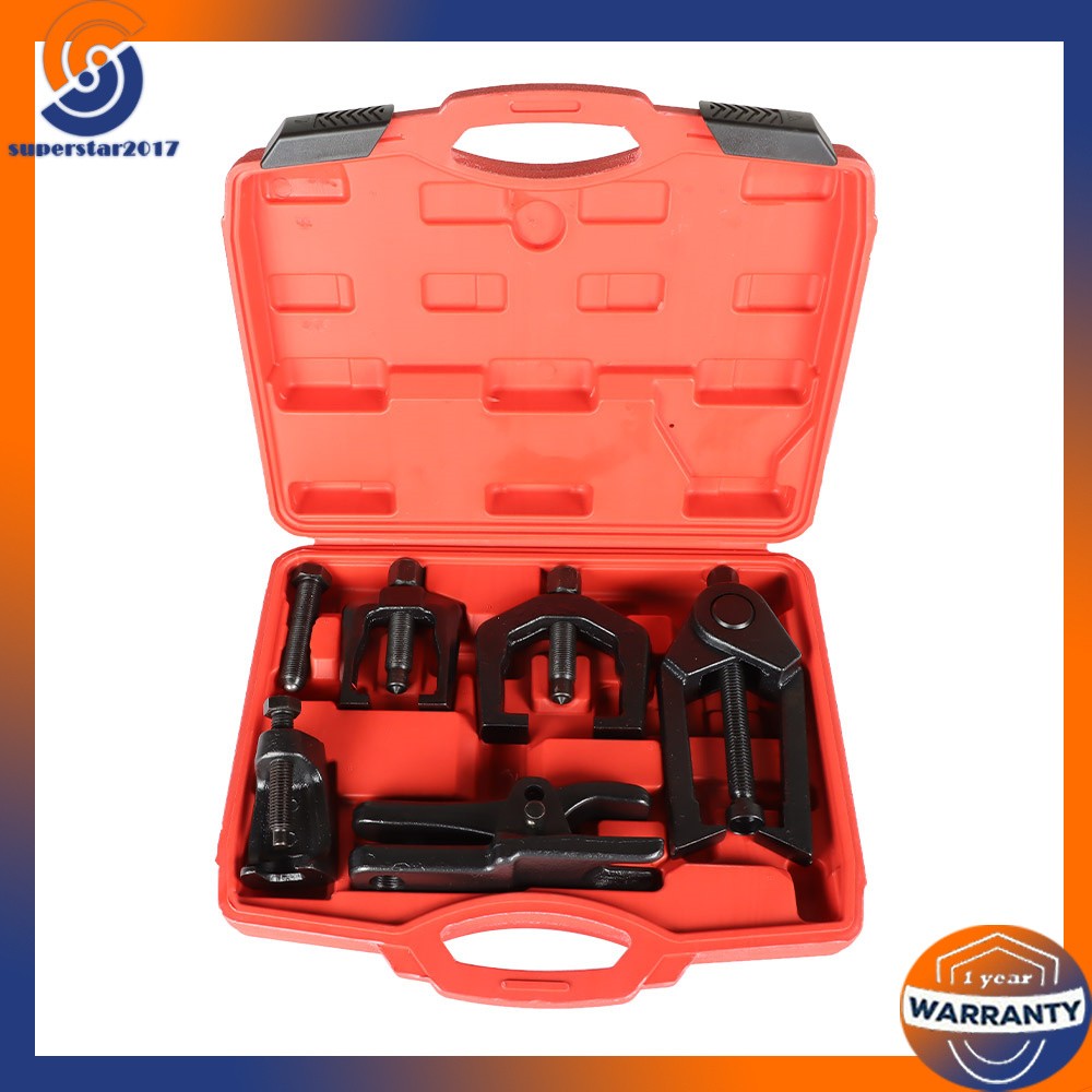 Front End Service Kit 6Pcs Pitman Arm Puller Ball Joint Tie Rod Removal Tool Kit