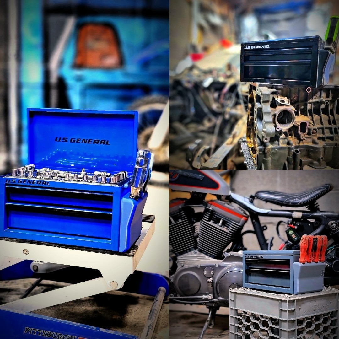 Mini Toolbox Sideloaded Screwdriver Holder/Attachment | US General Upgrade!