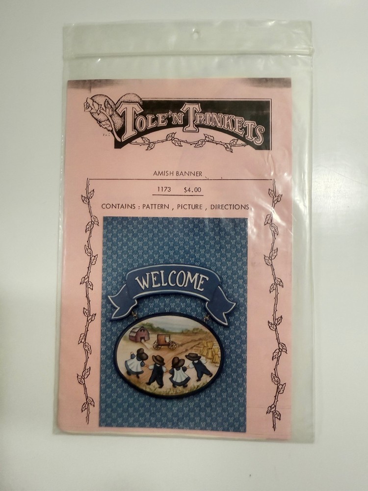 Tole N Trinkets Amish Banner Pattern