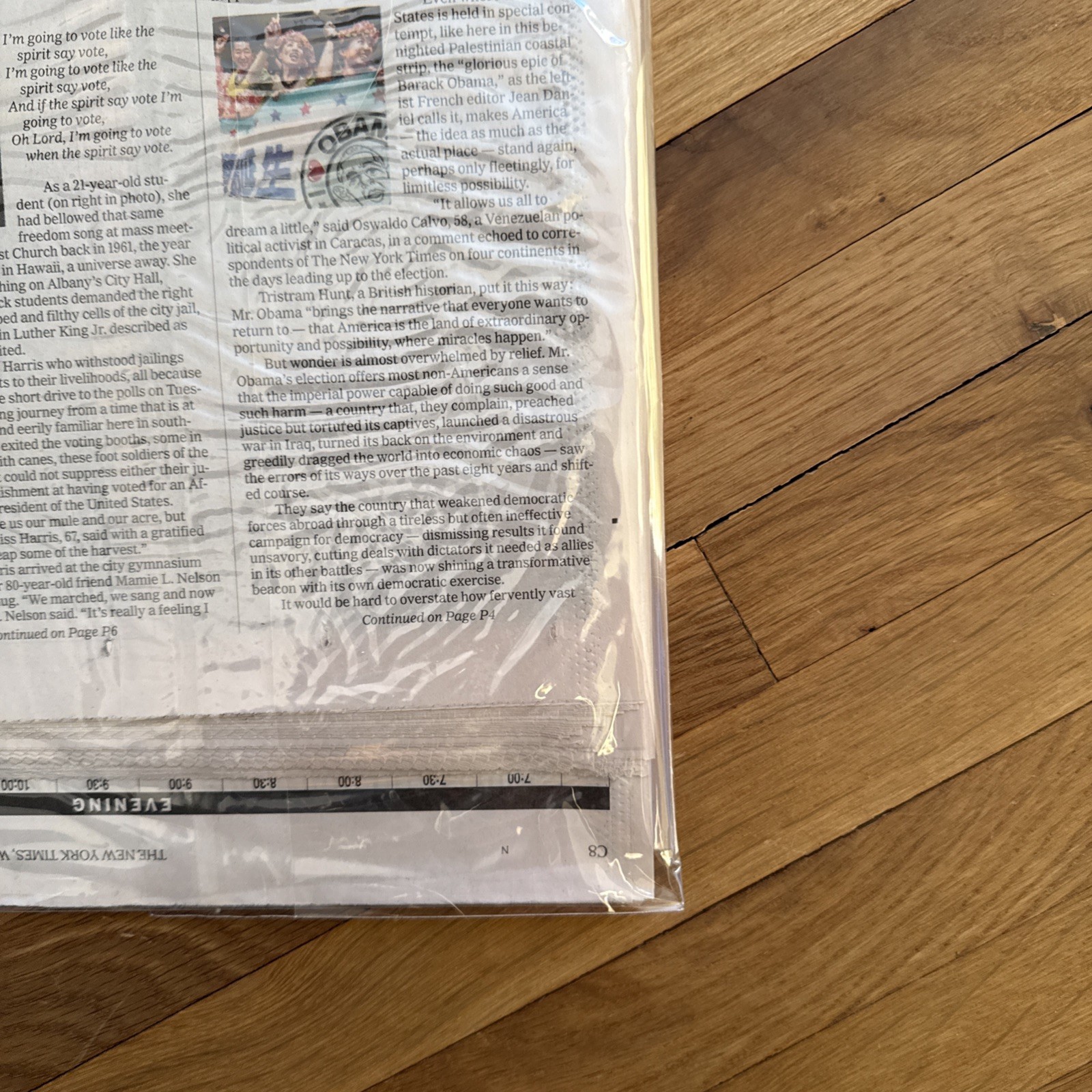 New York Times 11-5-08 Election Barack Obama Late Edition Newspaper Inauguration