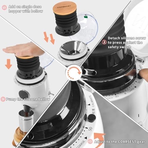 Single Dose Hopper for Niche Zero Coffee Grinder - Silicone Bellow Blower Tool