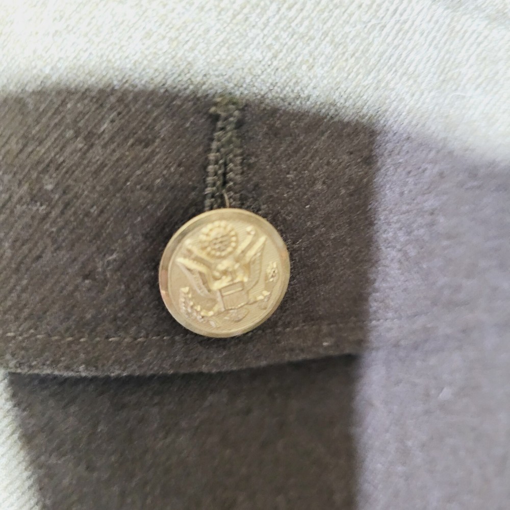 Museum US Army 40 Reg Jacket Korean War Wool Olive Original Gold/brass Buttons