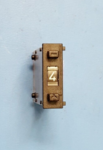 PUSHWHEEL SWITCH , SMC-111-AK-2 , HARTMAN ,AUGAT, PANEL MOUNT 0-9