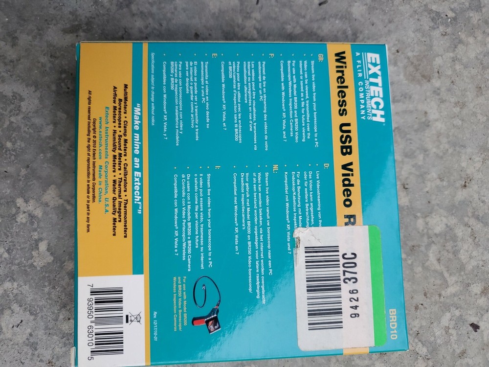 Extech BRD10 Wireless USB Video Receiver - NIB