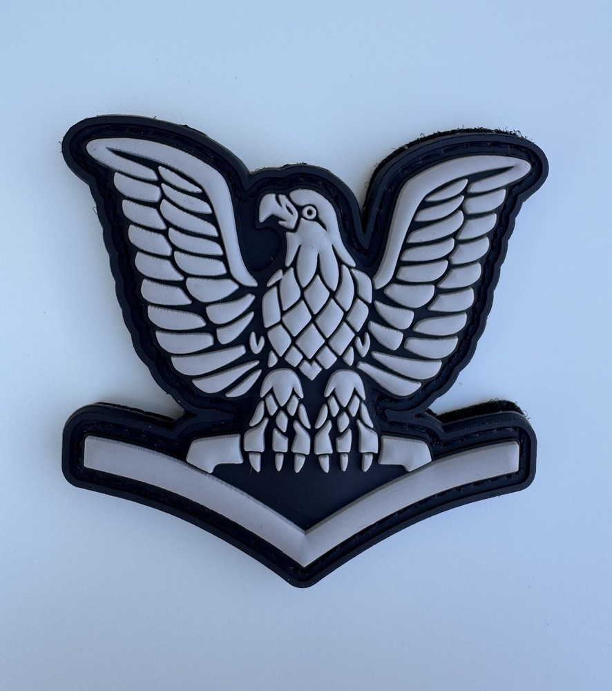 US Navy E-4 Petty Officer PVC Hook/Loop Morale Patch