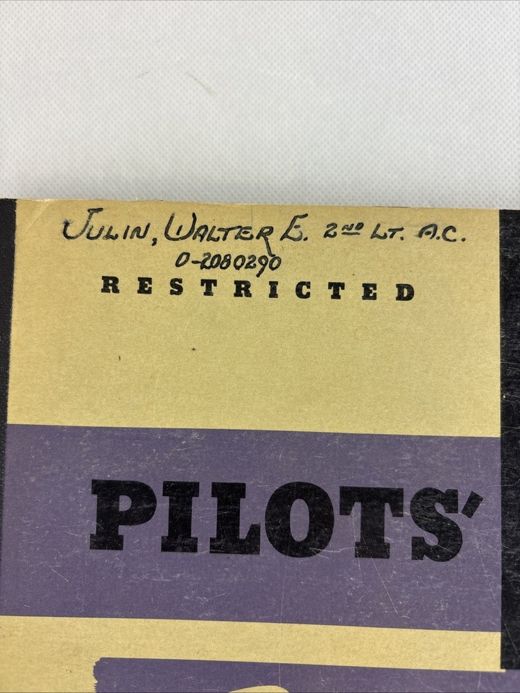 WWII WW2 Pilots' Information File