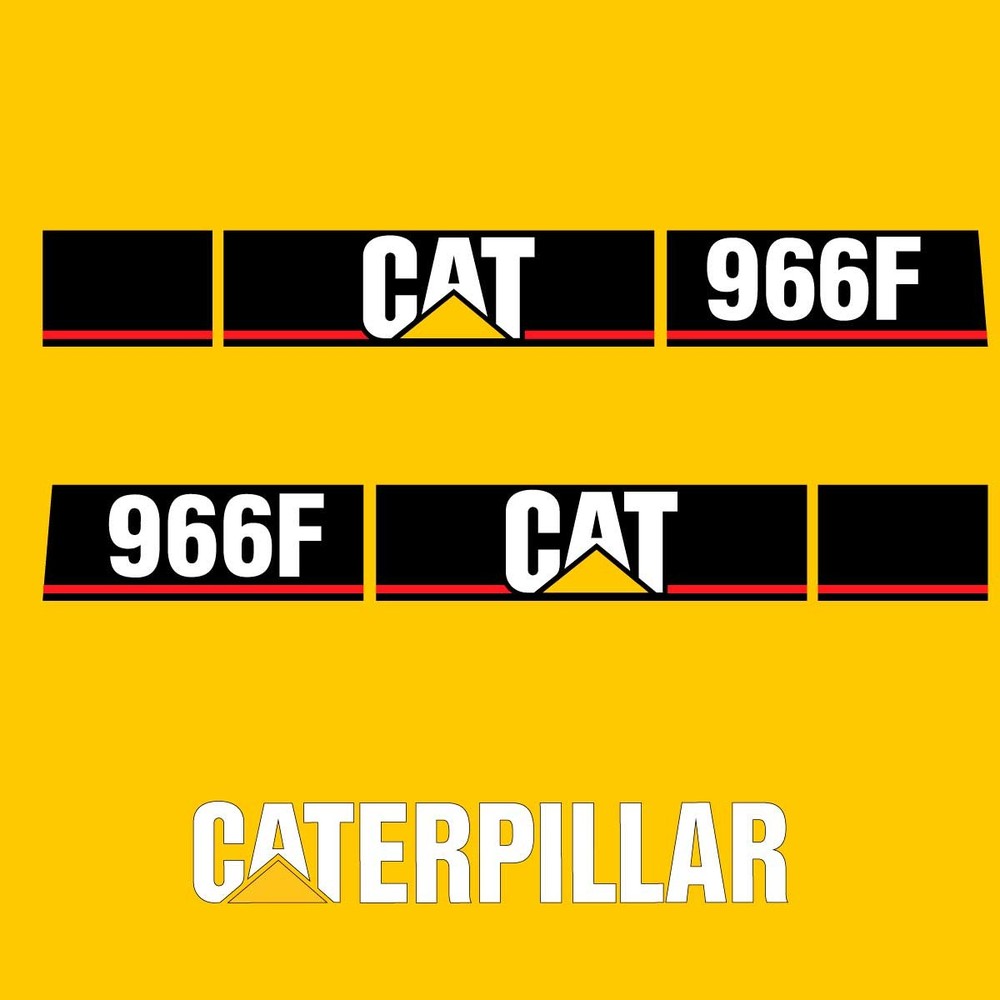 Fits 966F Caterpillar Wheel Loader Replacement Decals