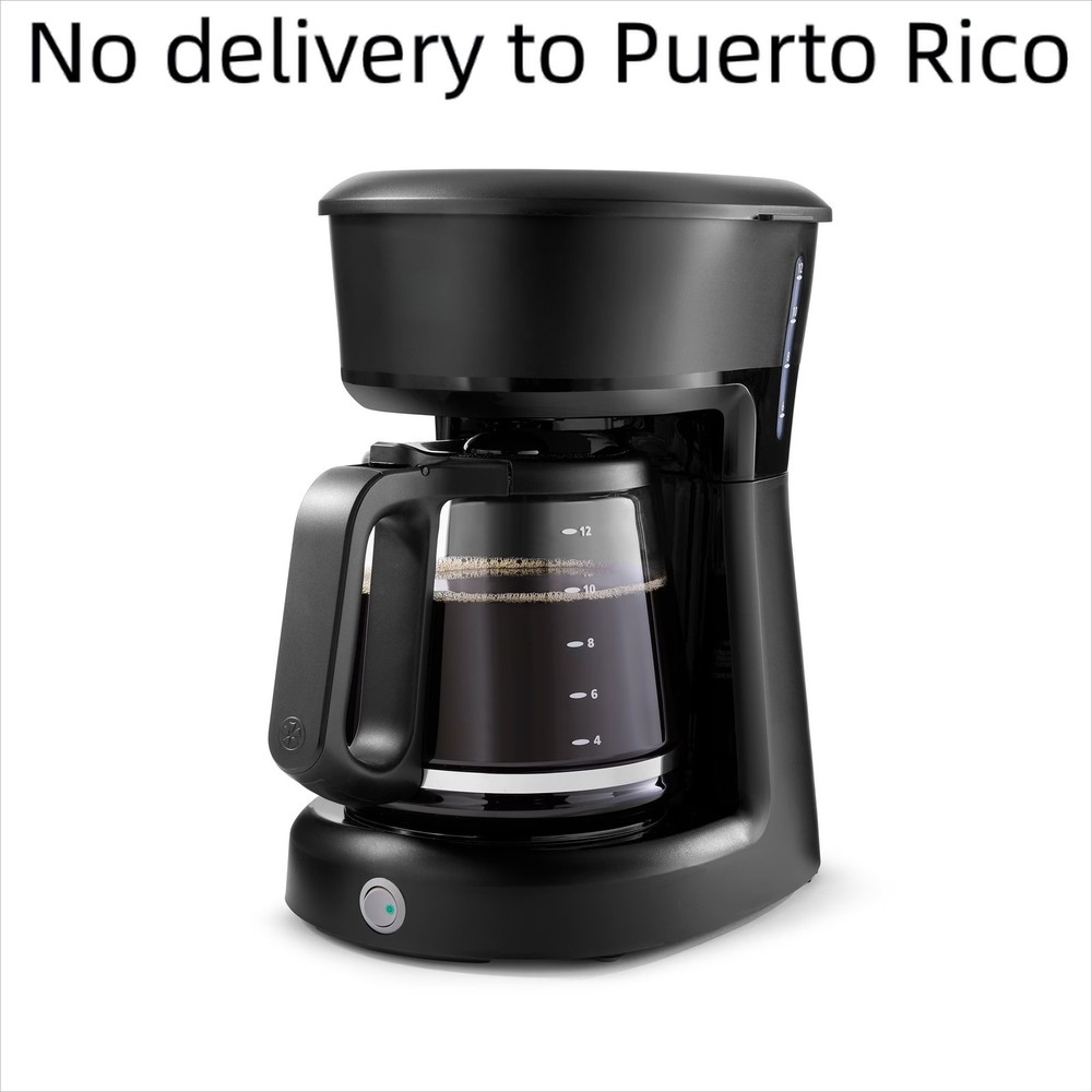 12-Cup Switch Coffee Maker, Compact Drip Coffee Machine for Home & Office Use