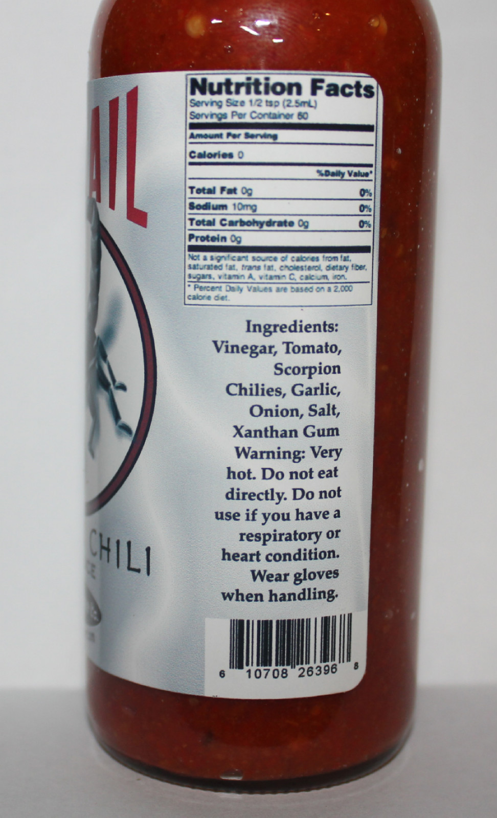 Trinidad Moruga Scorpion Hot Sauce Red Tail Extreme Heat Chili Pepper Hottest