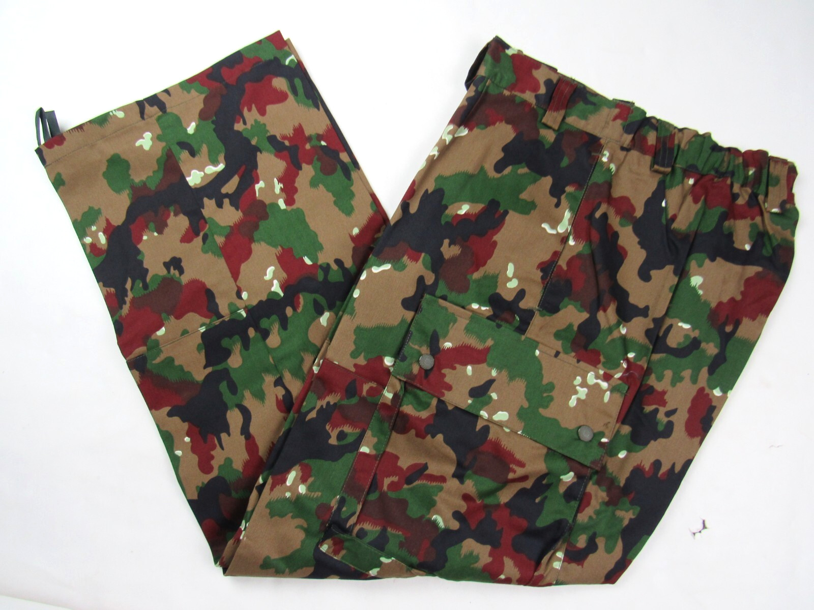 Vtg NOS New Swiss Army Alpenflage Combat Pant Camouflage Field M83 40/80 Sz S-L