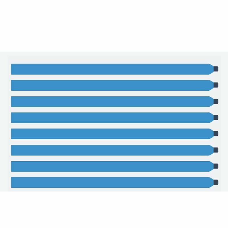 Pull tabs stretch release adhesive strips for LCD screen without tabs-Set of 10
