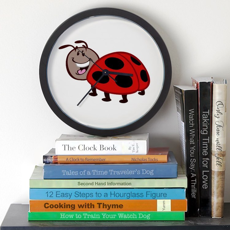CafePress Ladybug 10" Wall Clock (257380668)