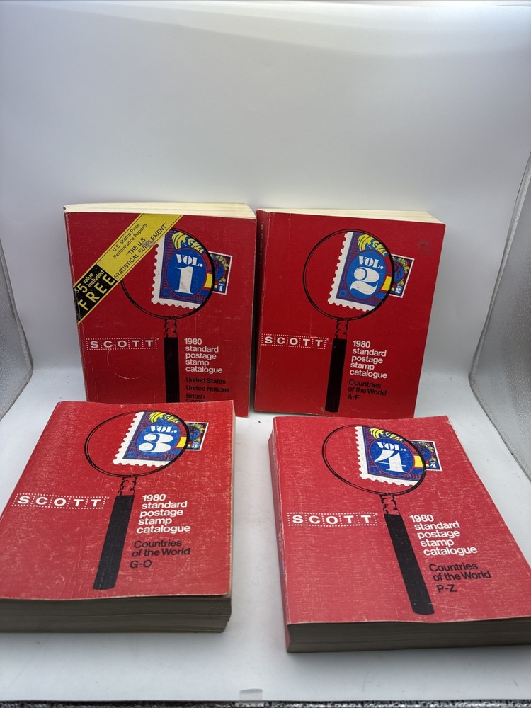 Scott 1980 Standard Postage Stamp Catalogue Vol 1-4 Complete Set