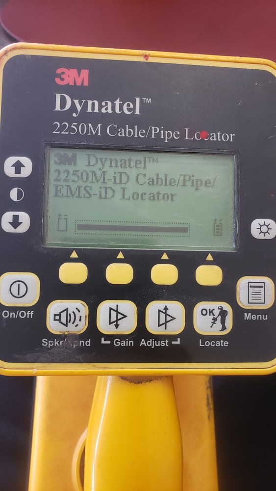 3M Dynatel Cable/Pipe Locator US Receiver Only 2250M TESTED WORKING