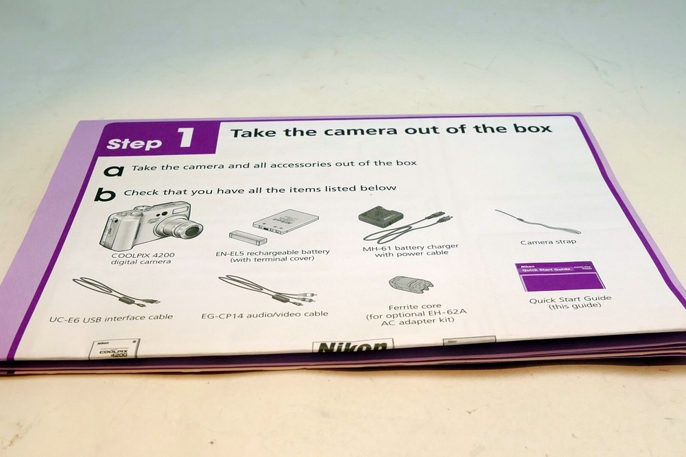 Nikon Coolpix 4200 Digital Camera - Quick Start Guide