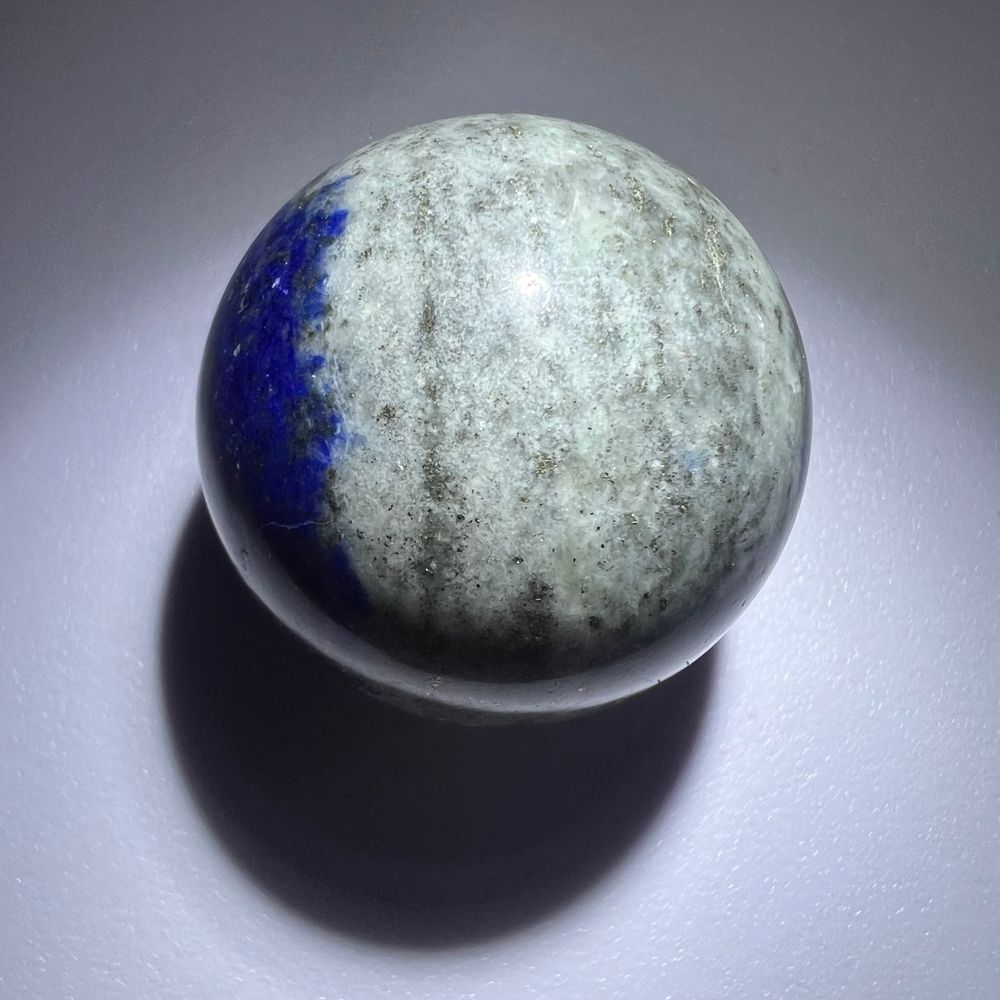 Lapis Lazuli Meditation Sphere UV Reactive