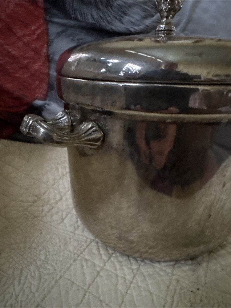 Vintage International Silver Co Silver Plated Ice Bucket Cooler Pineapple Top